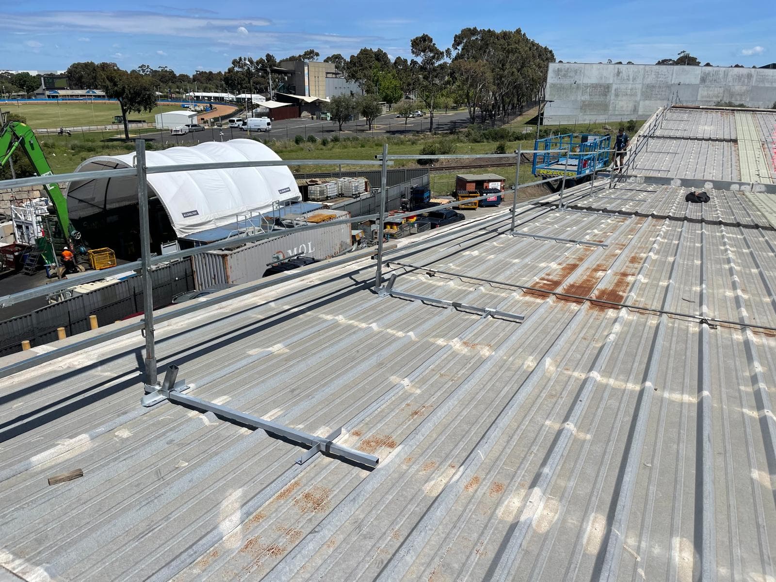 Corrugated iron / colour-bond/ trimdeck